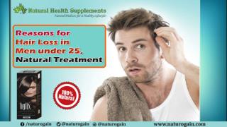 Reasons for Hair Loss in Men under 25, Natural Treatment