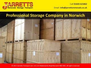 Professional Storage Company in Norwich