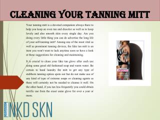 Cleaning your Tanning Mitt
