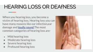 Hearing loss | Cause of hearing loss | Symptoms | Hearingsol