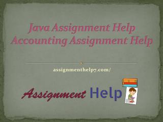 JavaÂ Homework Help And Online Java Assignment Help