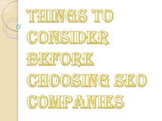 Tips You Should Remember While Picking a SEO SMO Organization
