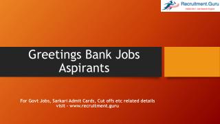 Latest and Upcoming Bank Recruitment 2018-19