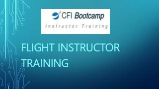 Flight Instructor Training