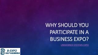 Why Should You Participate in a Business Expo?