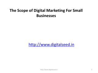 The Scope of Digital Marketing For Small Businesses â€“ Digitalseed | Digital Marketing Company in pune