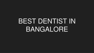 best dentist in bangalore