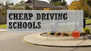 Cheap Driving Schools