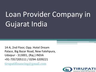 Loan Provider Company in Gujarat India