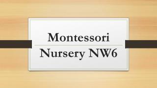 Montessori Nursery NW6