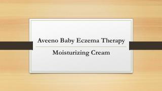 Aveeno Baby Eczema Therapy Moisturizing Cream