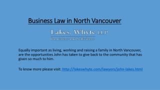 Business Law in North Vancouver