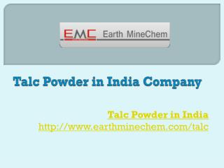 Talc Powder in India Company