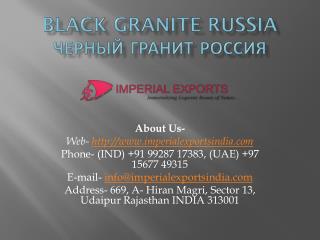 Black granite Russia