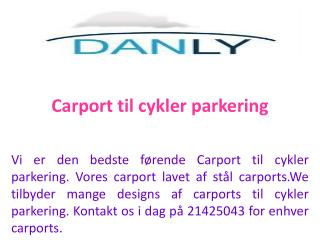 Carport til cykler parkering