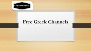 free greek channels