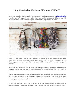 Buy High-Quality Wholesale Gifts from DEMDACO