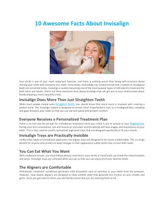 10 Awesome Facts About Invisalign