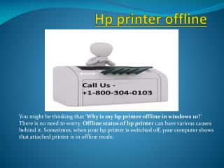 Hp printer offline