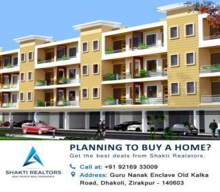 2 BHK Flats in Zirakpur | Shakti Realtors