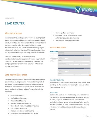 Lead router