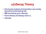 Abg Decay Theory