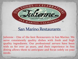 San Marino Restaurants