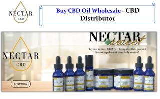 Buy CBD Oil Wholesale - CBD Distributor
