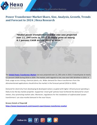 Power Transformer Industry Research Report