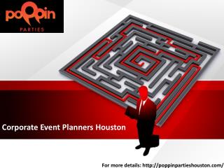 Corporate Event Planners Houston