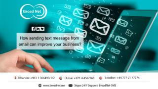 How Sending Text Message From Email can Improve Your Business?