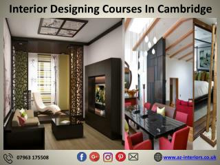 Interior designing courses in Cambridge.