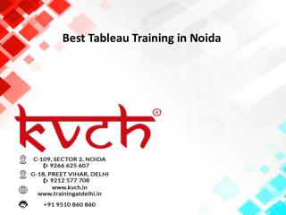 Best Tableau training in noida