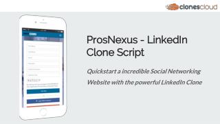 ProsNexus - LinkedIn Clone, Social Network Script