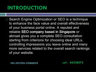 Best SEO concern in singapore