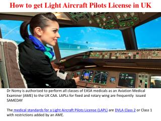 How to get Light Aircraft Pilots License in UK