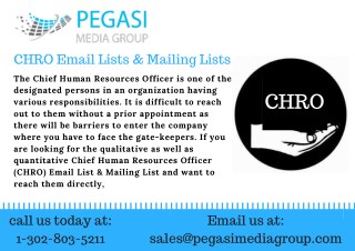 CHRO Email Lists & Mailing Lists