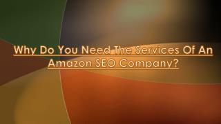 Reasons For Hiring The Services Of An Amazon SEO Company?
