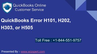 QuickBooks Error H101, H202, H303, or H505