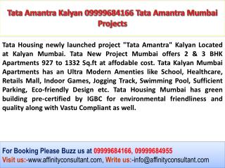 Tata Amantra Kalyan 09999684166 Tata Amantra Mumbai Projects