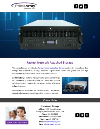 Fastest Network Attached Storage