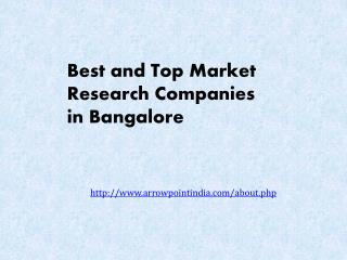 Professional Market Research Companies in Bangalore