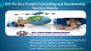 Get the Best Freight Forwarding and Warehousing Services Manila