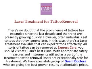 Laser Treatment for Tattoo Removal