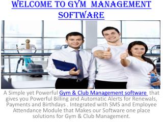 Gym Management Software India
