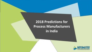 2018 Predictions for Process Manufacturers