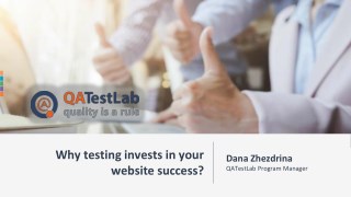 "Why testing invests in your website success"
