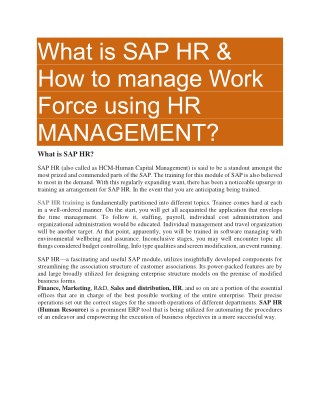 SAP HR PDF