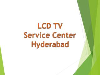 LCD TV Service Center in Hyderabad