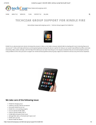 kindle fire customer service 1844-891-4